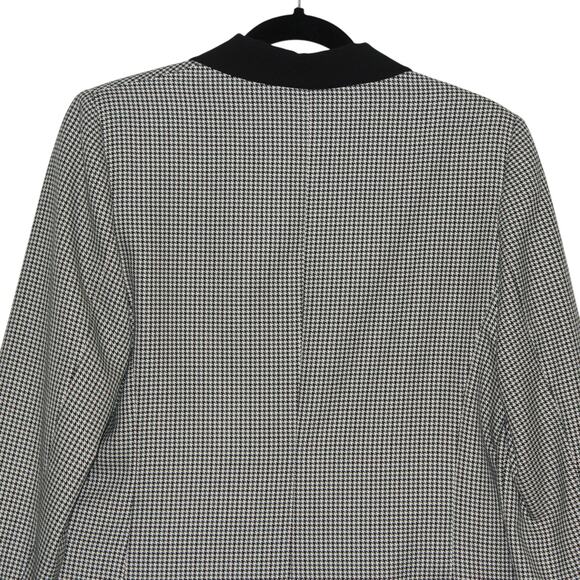 KAYRA Houndstooth Double-breasted Blazer Black & Green NWT Size 44 Large - Picture 6 of 9